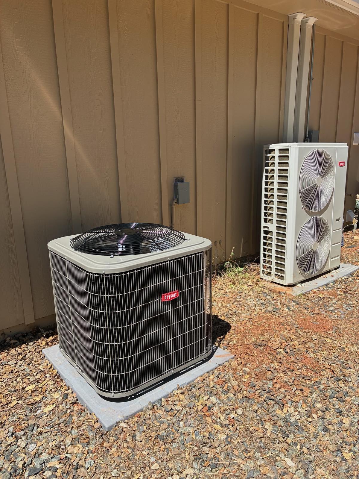 Bryant air conditioner installed by J. Hart Plumbing in Sonora, California
