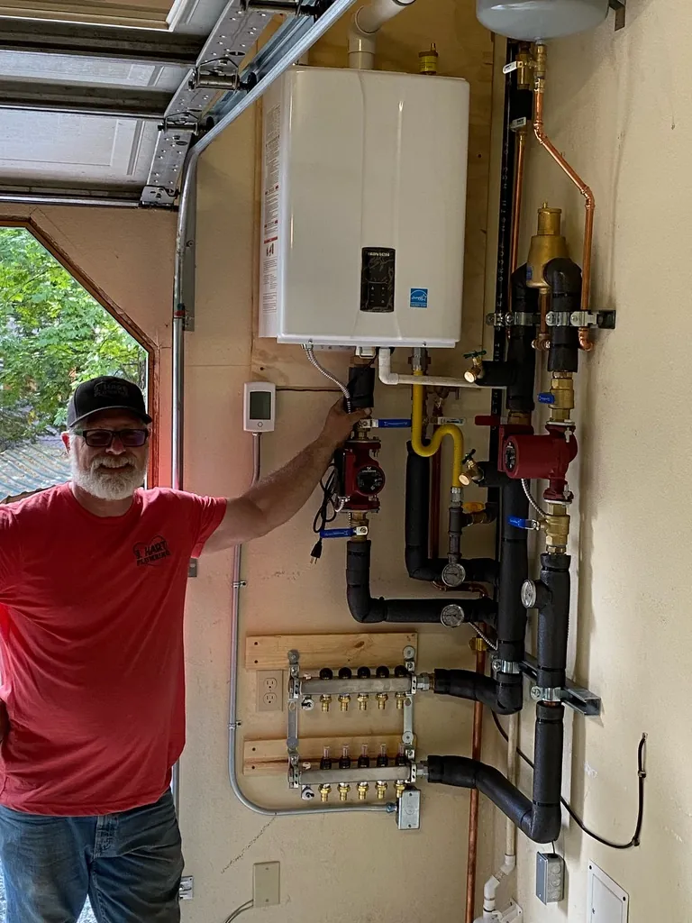 Tankless water heater system installation with recirculation